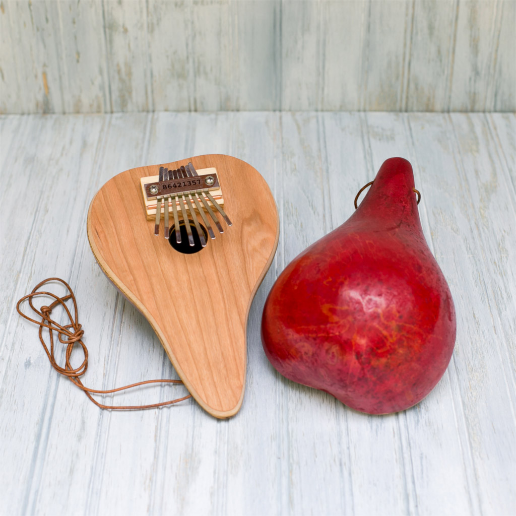 高級品市場 Mountain Melodies Half Shell Gourd Thumb Piano Kalimba USA Made  Musical Ins - www.mintzerbooks.com